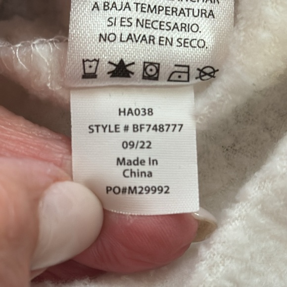 WILDFOX “Pizza Never Lies” Oversized Cotton Blend Sweatshirt WHITE / SMALL - Picture 11 of 11